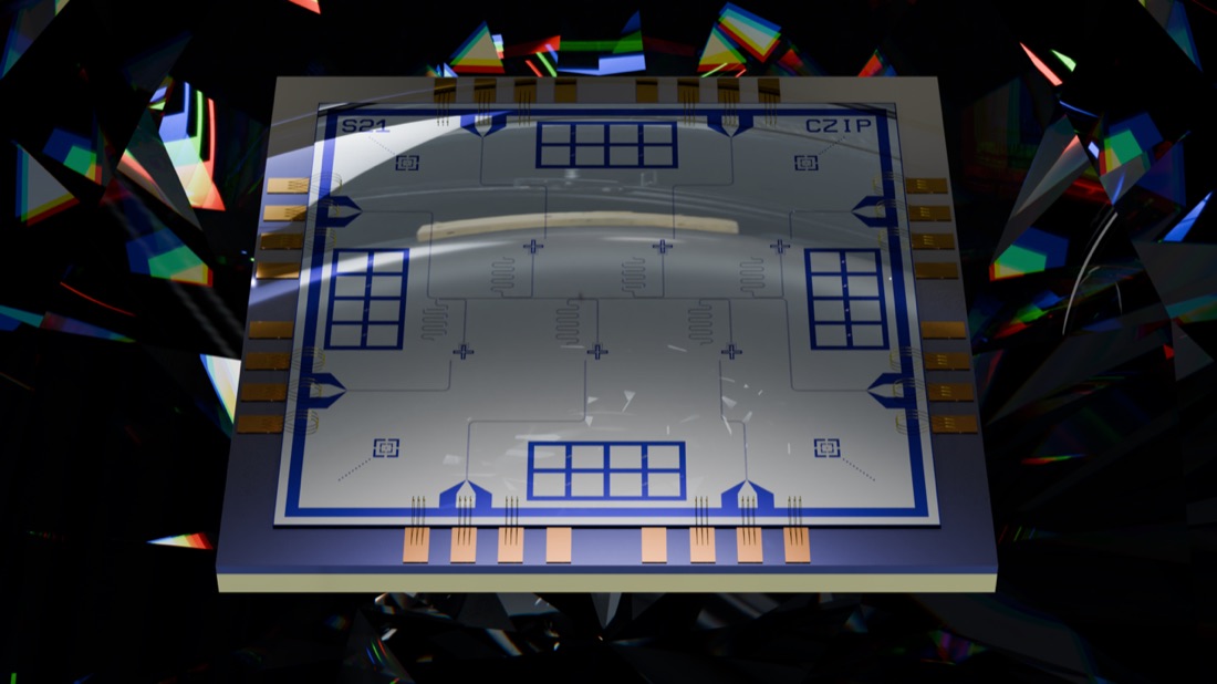 Een supergeleidende kwantumchip met transmons