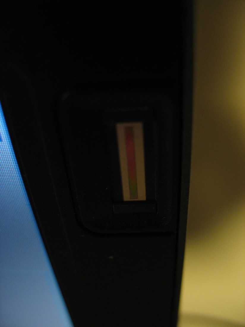 Vingerafdruklezer op een laptop